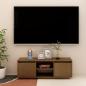 Preview: ARDEBO.de - TV-Schrank Honigbraun 110x30x40 cm Massivholz Kiefer