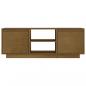 Preview: TV-Schrank Honigbraun 110x30x40 cm Massivholz Kiefer