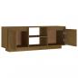 Preview: TV-Schrank Honigbraun 110x30x40 cm Massivholz Kiefer