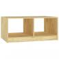 Preview: Couchtisch 75x50x33,5 cm Massivholz Kiefer