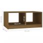 Preview: Couchtisch Honigbraun 75x50x33,5 cm Massivholz Kiefer