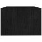 Preview: Couchtisch Schwarz 75x50x33,5 cm Massivholz Kiefer