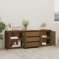 Preview: Beistellschrank Honigbraun 180x36x65 cm Massivholz Kiefer