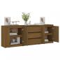 Preview: Beistellschrank Honigbraun 180x36x65 cm Massivholz Kiefer