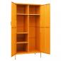 Preview: Kleiderschrank Senfgelb 90x50x180 cm Stahl   