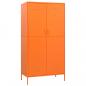 Preview: Kleiderschrank Orange 90x50x180 cm Stahl   