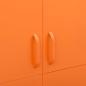 Preview: Kleiderschrank Orange 90x50x180 cm Stahl   