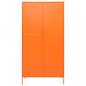 Preview: Kleiderschrank Orange 90x50x180 cm Stahl   