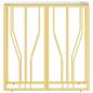 Preview: Konsolentisch Golden 70x30x70 cm Edelstahl und Glas