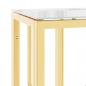 Preview: Konsolentisch Golden 70x30x70 cm Edelstahl und Glas