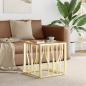 Preview: ARDEBO.de - Couchtisch Golden 50x50x50 cm Edelstahl und Glas