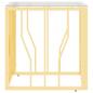 Preview: Couchtisch Golden 50x50x50 cm Edelstahl und Glas