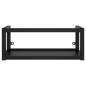 Preview: Badezimmer Wand-Waschtischgestell Schwarz 79x38x31 cm Eisen