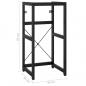 Preview: Badezimmer Waschtischgestell Schwarz 40x38x83 cm Eisen