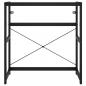 Preview: Badezimmer Waschtischgestell Schwarz 79x38x83 cm Eisen