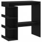 Preview: Bartisch mit Regal Schwarz 100x50x101,5 cm Holzwerkstoff