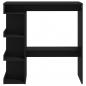 Preview: Bartisch mit Regal Schwarz 100x50x101,5 cm Holzwerkstoff