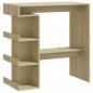 Preview: Bartisch mit Regal Sonoma-Eiche 100x50x101,5 cm Holzwerkstoff