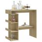 Preview: Bartisch mit Regal Sonoma-Eiche 100x50x101,5 cm Holzwerkstoff