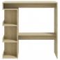 Preview: Bartisch mit Regal Sonoma-Eiche 100x50x101,5 cm Holzwerkstoff