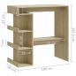 Preview: Bartisch mit Regal Sonoma-Eiche 100x50x101,5 cm Holzwerkstoff