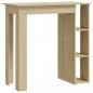 Preview: Bartisch mit Regal Sonoma-Eiche 102x50x103,5 cm Holzwerkstoff