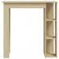 Preview: Bartisch mit Regal Sonoma-Eiche 102x50x103,5 cm Holzwerkstoff