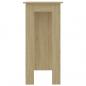 Preview: Bartisch mit Regal Sonoma-Eiche 102x50x103,5 cm Holzwerkstoff