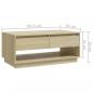 Preview: Couchtisch Sonoma-Eiche 102,5x55x44 cm Holzwerkstoff