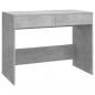 Preview: Schreibtisch Betongrau 101x50x76,5 cm Holzwerkstoff