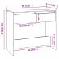 Preview: Konsolentisch Sonoma-Eiche 89x41x76,5 cm Holzwerkstoff