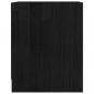 Preview: Nachttische 2 Stk. Schwarz 35,5x33,5x41,5 cm Massivholz Kiefer