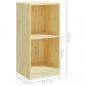 Preview: Beistellschrank 35,5x33,5x76 cm Massivholz Kiefer