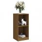 Preview: Beistellschrank Honigbraun 35,5x33,5x76 cm Massivholz Kiefer