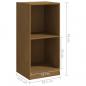 Preview: Beistellschrank Honigbraun 35,5x33,5x76 cm Massivholz Kiefer