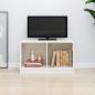 Preview: ARDEBO.de - TV-Schrank Weiß 70x33x42 cm Massivholz Kiefer