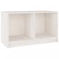 Preview: TV-Schrank Weiß 70x33x42 cm Massivholz Kiefer