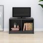 Preview: ARDEBO.de - TV-Schrank Grau 70x33x42 cm Massivholz Kiefer