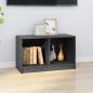 Preview: TV-Schrank Grau 70x33x42 cm Massivholz Kiefer