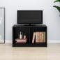 Preview: ARDEBO.de - TV-Schrank Schwarz 70x33x42 cm Massivholz Kiefer