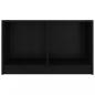 Preview: TV-Schrank Schwarz 70x33x42 cm Massivholz Kiefer