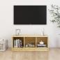 Preview: ARDEBO.de - TV-Schrank 104x33x41 cm Massivholz Kiefer