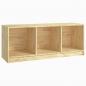 Preview: TV-Schrank 104x33x41 cm Massivholz Kiefer