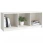 Preview: TV-Schrank Weiß 104x33x41 cm Massivholz Kiefer