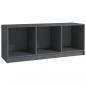 Preview: TV-Schrank Grau 104x33x41 cm Massivholz Kiefer