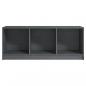 Preview: TV-Schrank Grau 104x33x41 cm Massivholz Kiefer