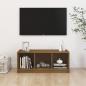 Preview: TV-Schrank Honigbraun 104x33x41 cm Massivholz Kiefer