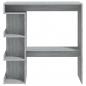 Preview: Bartisch mit Regal Grau Sonoma 100x50x101,5 cm