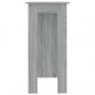 Preview: Bartisch mit Regal Grau Sonoma 102x50x103,5 cm Holzwerkstoff