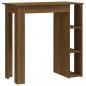 Preview: Bartisch mit Regal Braun Eiche 102x50x103,5 cm Holzwerkstoff